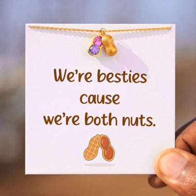 Olivenorma "We Are Besties" Peanut Birthstone Bracelet