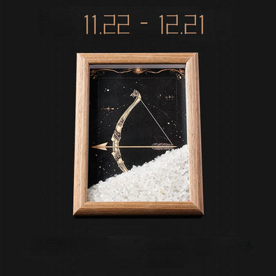 Olivenorma Natural Gravel Zodiac Photo Frame Decoration