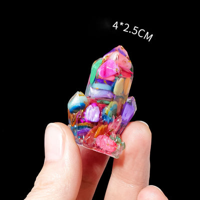 Olivenorma Natural Stone Gravel Epoxy Crystal Cluster Gemstone Decoration - image 24