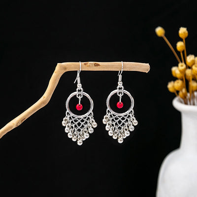 Olivenorma Retro Ethnic Style Bohemian Tassel Turquoise Earrings