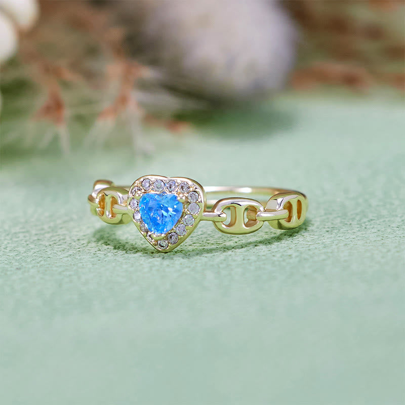 Olivenorma Aquamarine Pig Nose Shank Ring