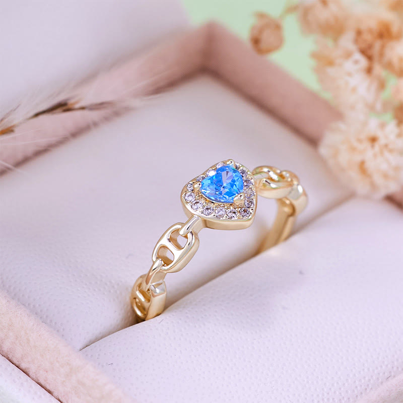 Olivenorma Aquamarine Pig Nose Shank Ring