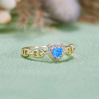 Olivenorma Aquamarine Pig Nose Shank Ring