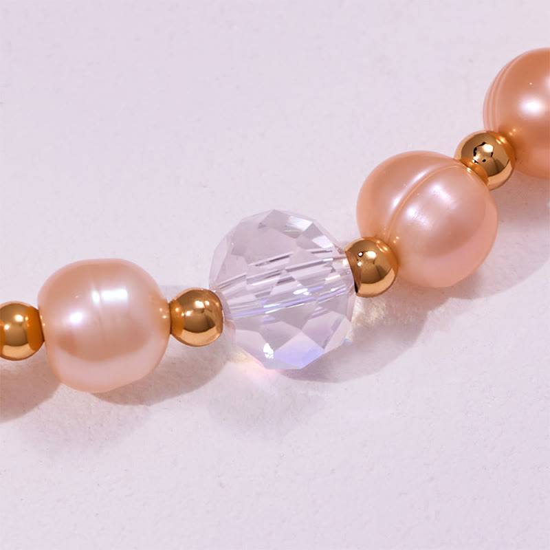 Olivenorma Freshwater Pearl Beads Amethyst Pendant Bracelet