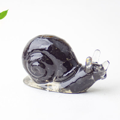 Olivenorma Crystal Epoxy Snail Gemstone Decoration