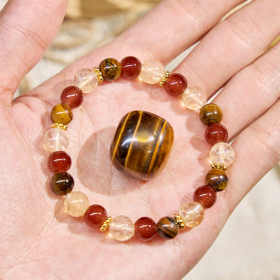 Olivenorma "Aurelian Strand" Wealth & Career Attraction Gemstone Bracelet​​ - image 3