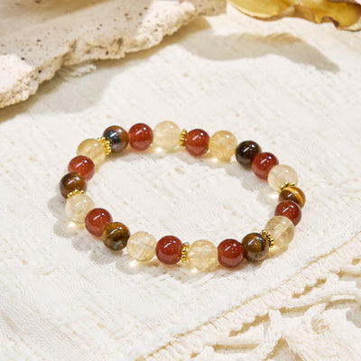 Olivenorma "Aurelian Strand" Wealth & Career Attraction Gemstone Bracelet​​ - image 5