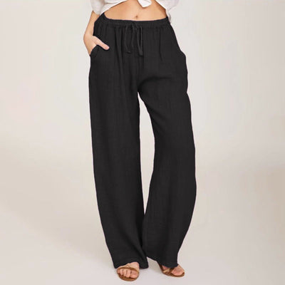 Olivenorma Women's Cotton Linen Wide Leg Pants