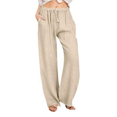 Olivenorma Women's Cotton Linen Wide Leg Pants