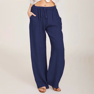 Olivenorma Women's Cotton Linen Wide Leg Pants