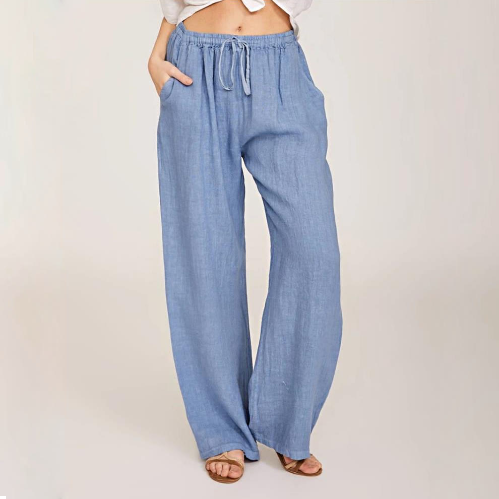 Olivenorma Women's Cotton Linen Wide Leg Pants