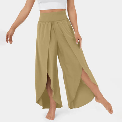 Olivenorma Women's Loose Fit Slit Stretch Yoga Pants