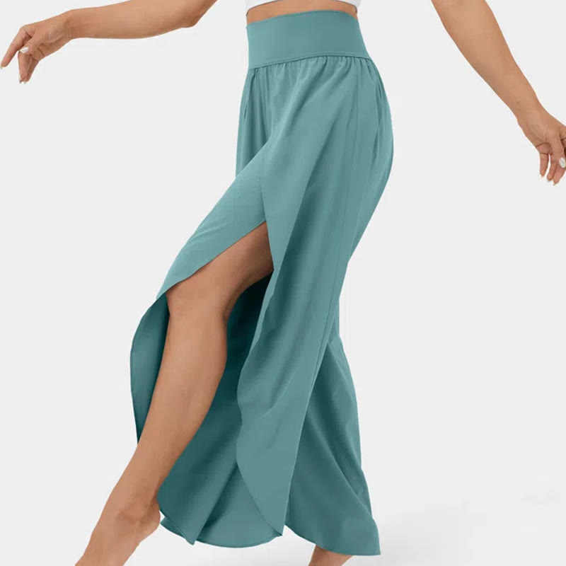 Olivenorma Women's Loose Fit Slit Stretch Yoga Pants
