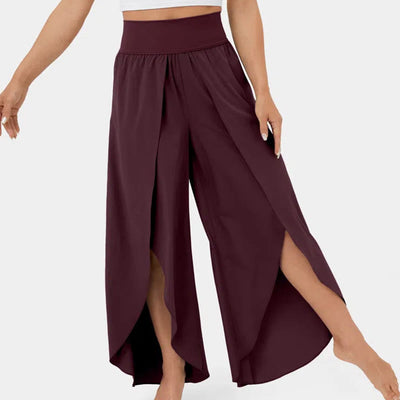 Olivenorma Women's Loose Fit Slit Stretch Yoga Pants