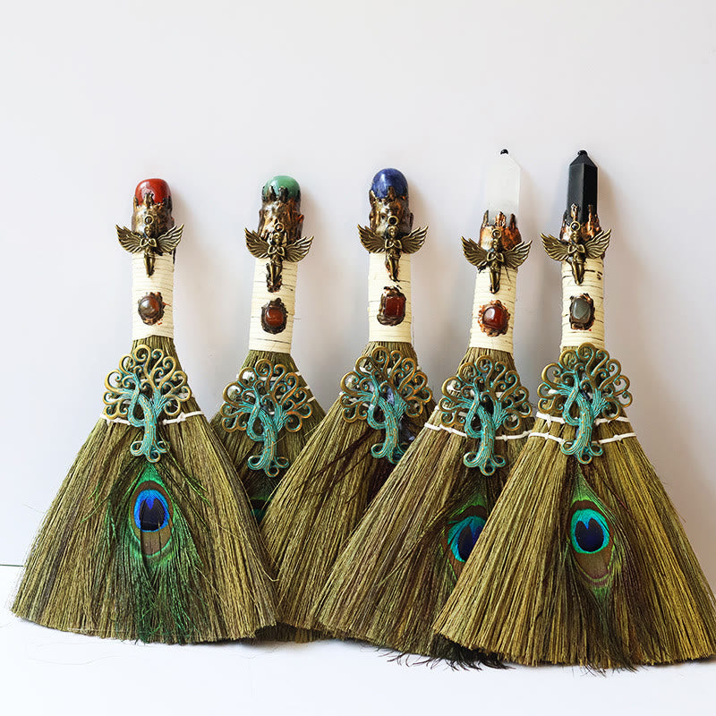 Olivenorma Tree of Life Angel Magical Broom Gemstone Decoration - image 20