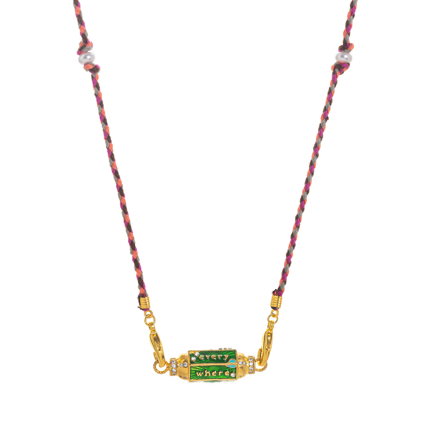 Olivenorma Braided Rope Colorful Tarot Kaleidoscope Pendant Necklace - Style #14 - image 25