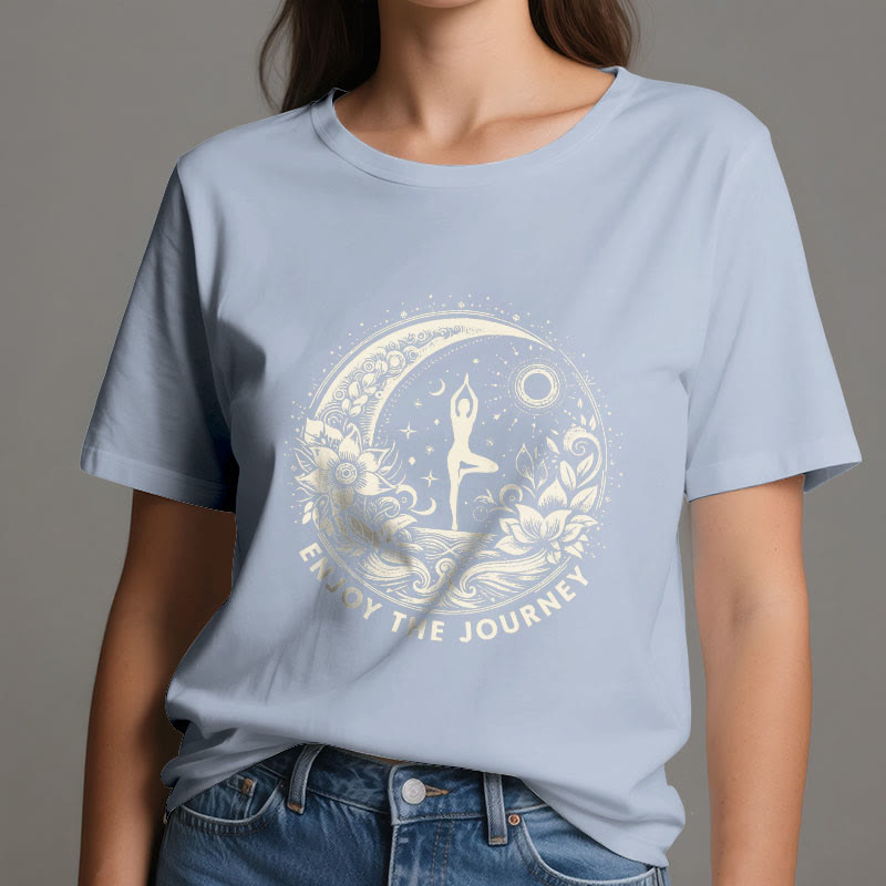 Olivenorma "ENJOY THE JOURNEY" Yoga Spiritual Tee T-Shirt - image 15