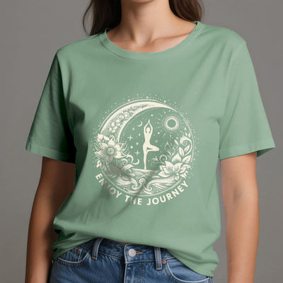 Olivenorma "ENJOY THE JOURNEY" Yoga Spiritual Tee T-Shirt - image 2
