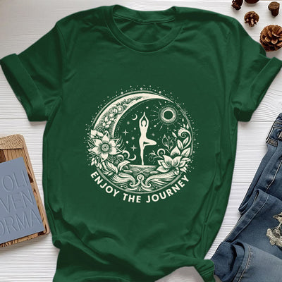 Olivenorma "ENJOY THE JOURNEY" Yoga Spiritual Tee T-Shirt - Dark Green - 2XL - image 20