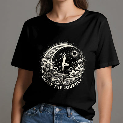 Olivenorma "ENJOY THE JOURNEY" Yoga Spiritual Tee T-Shirt - image 9