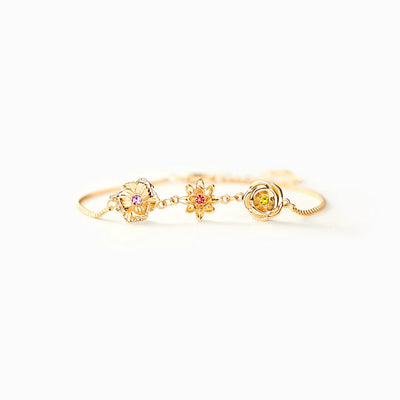 Olivenorma 1-7 Three-Dimensional Birth Flowers Bracelet