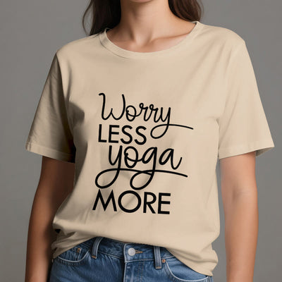 Olivenorma "WORRY LESS, YOGA MORE" YOGA Lover Tee Meditation T-Shirt - image 11