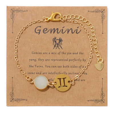 Olivenorma 12 Constellations Zodiac Birthstone Adjustable Bracelet - Gemini - image 10