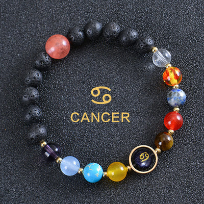 Olivenorma Eight Planets Zodiac Lava Stone Bracelet - Cancer - image 14