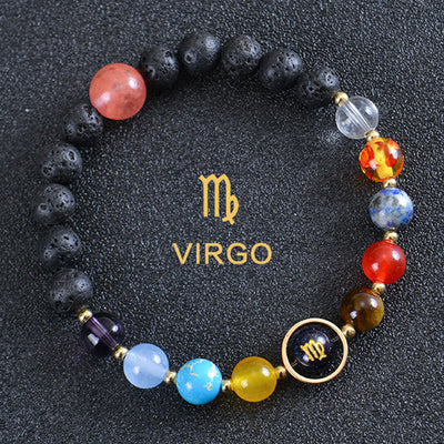 Olivenorma Eight Planets Zodiac Lava Stone Bracelet - Virgo - image 16
