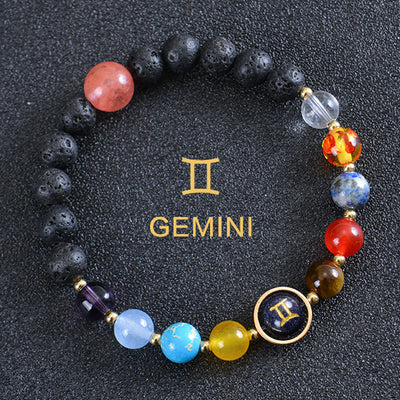 Olivenorma Eight Planets Zodiac Lava Stone Bracelet - Gemini - image 13