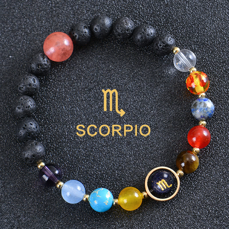 Olivenorma Eight Planets Zodiac Lava Stone Bracelet - Scorpio - image 6