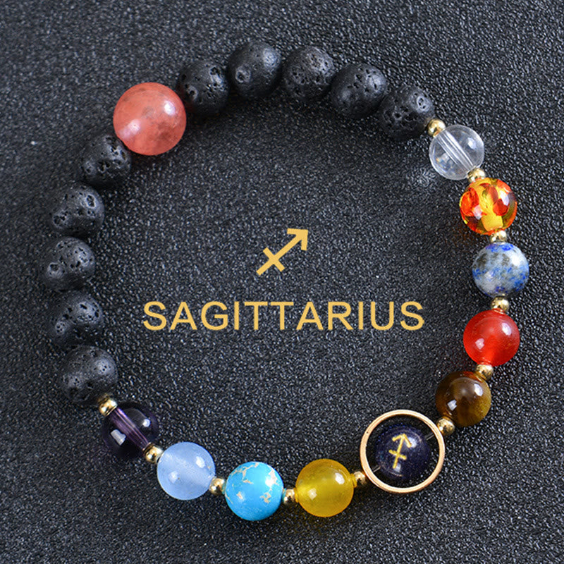 Olivenorma Eight Planets Zodiac Lava Stone Bracelet - Sagittarius - image 7