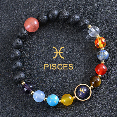 Olivenorma Eight Planets Zodiac Lava Stone Bracelet - Pisces - image 10