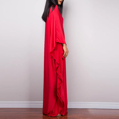 Olivenorma Beach Sun Protection Shirt Woven Design Kaftan Dress