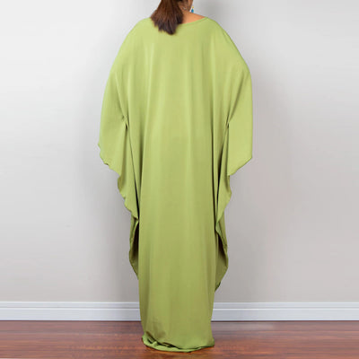 Olivenorma Beach Sun Protection Shirt Woven Design Kaftan Dress