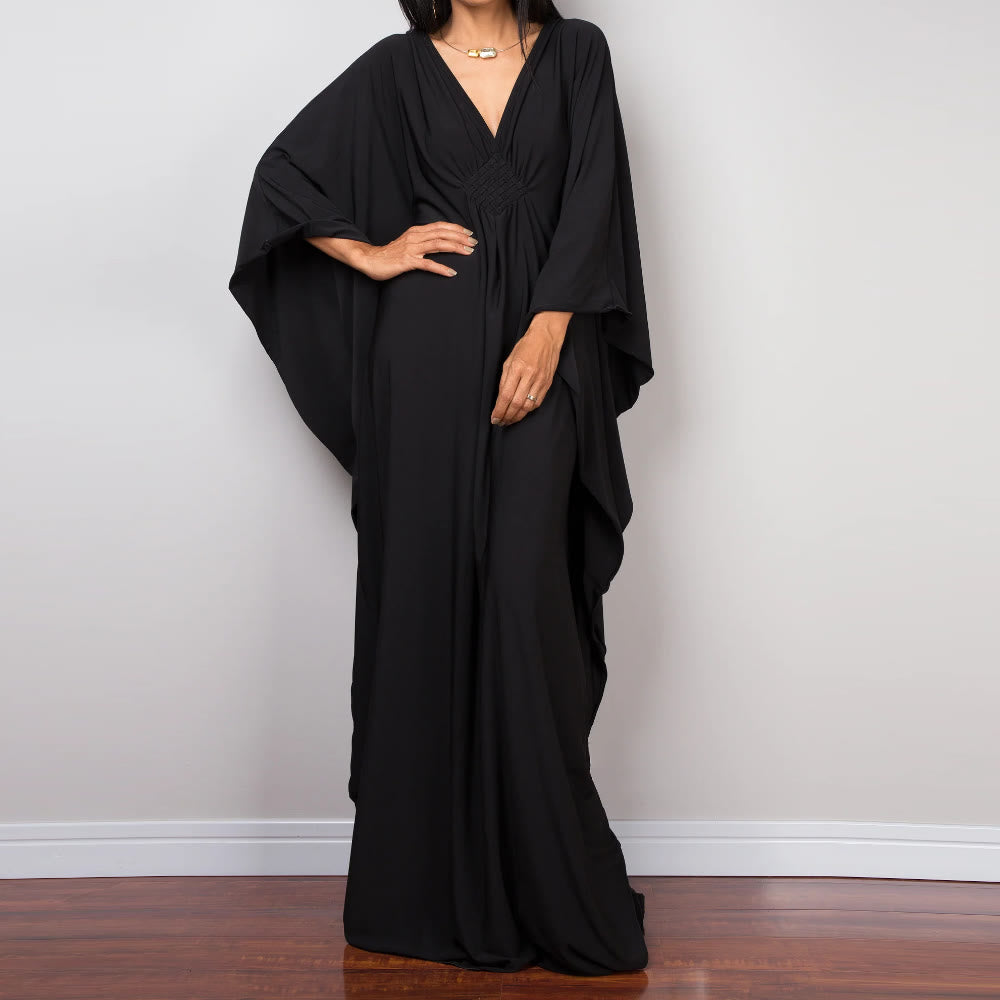 Olivenorma Beach Sun Protection Shirt Woven Design Kaftan Dress