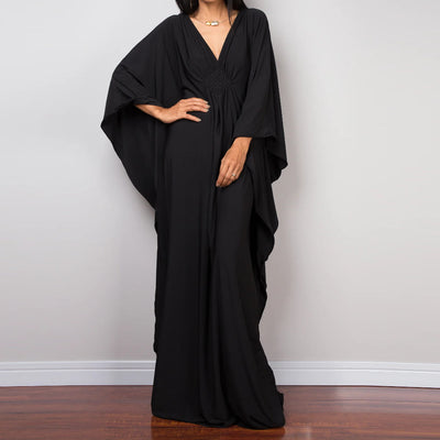 Olivenorma Beach Sun Protection Shirt Woven Design Kaftan Dress