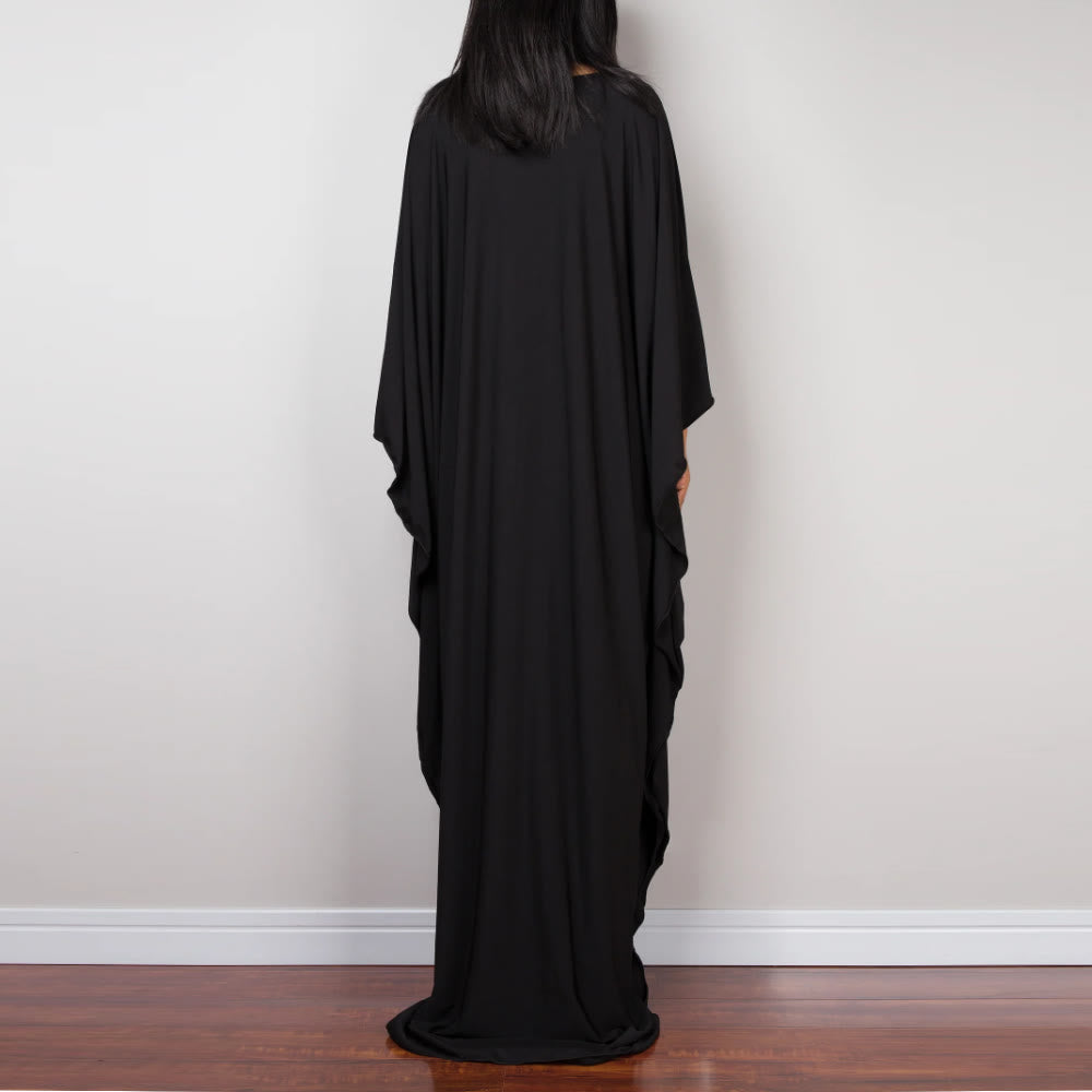 Olivenorma Beach Sun Protection Shirt Woven Design Kaftan Dress