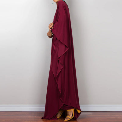 Olivenorma Beach Sun Protection Shirt Woven Design Kaftan Dress
