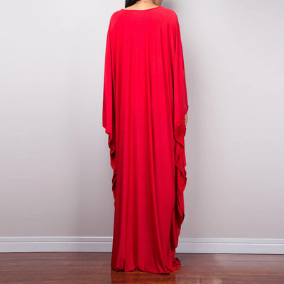 Olivenorma Beach Sun Protection Shirt Woven Design Kaftan Dress