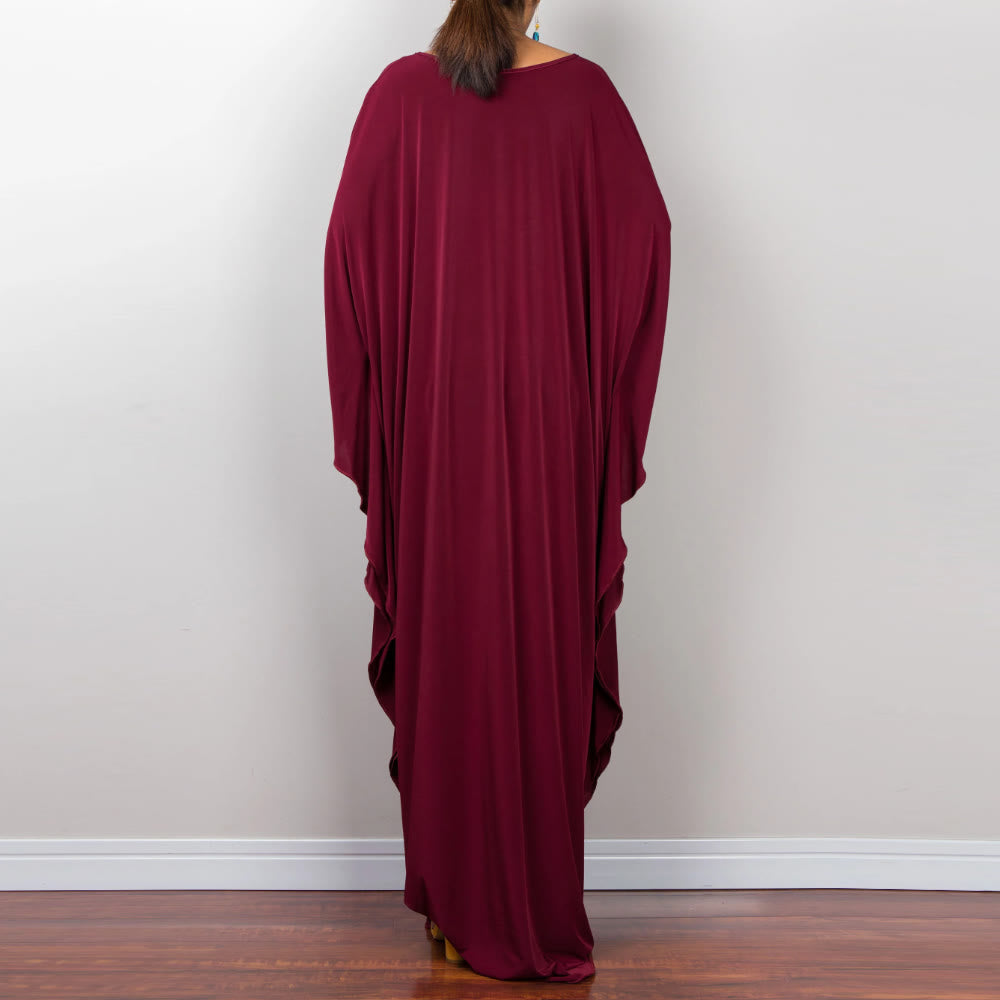Olivenorma Beach Sun Protection Shirt Woven Design Kaftan Dress
