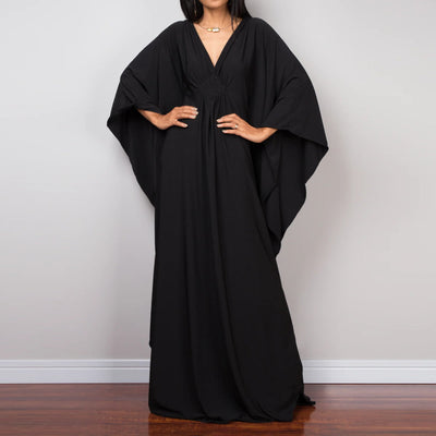 Olivenorma Beach Sun Protection Shirt Woven Design Kaftan Dress