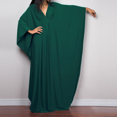 Olivenorma Beach Sun Protection Shirt Woven Design Kaftan Dress