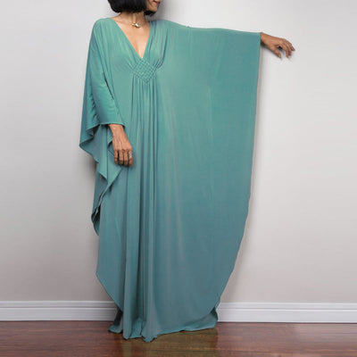 Olivenorma Beach Sun Protection Shirt Woven Design Kaftan Dress