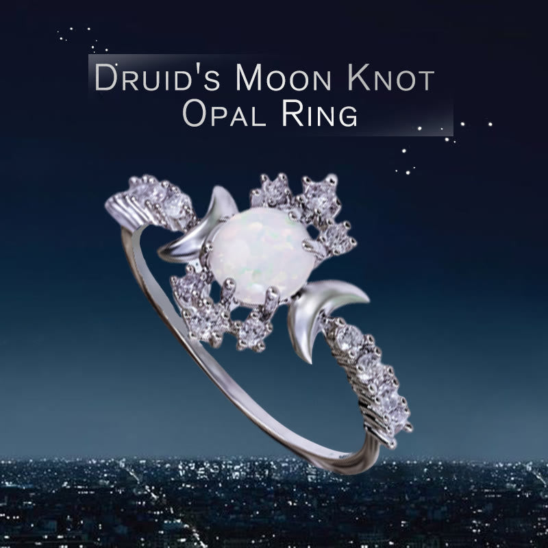 Olivenorma Druid's Moon Knot Opal Ring - image 3