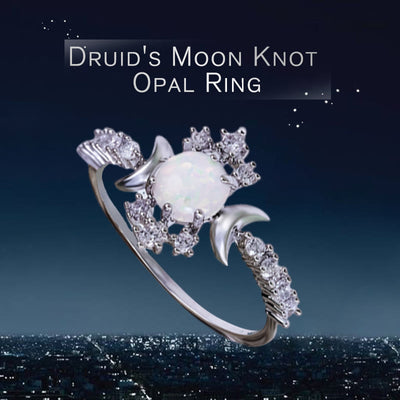 Olivenorma Druid's Moon Knot Opal Ring - image 3