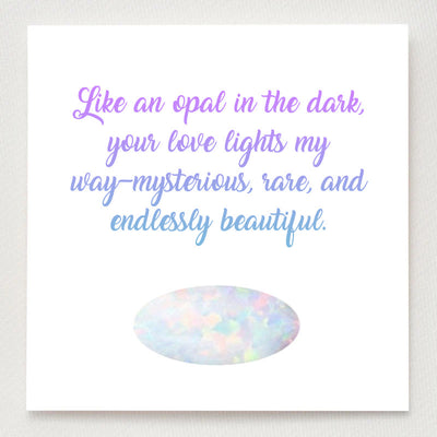 Olivenorma Eternal Glow Opal Promise Ring Set