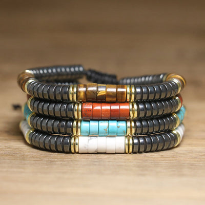 Olivenorma Nautral Crystal Adjustable Beaded Braided Bracelet - image 1