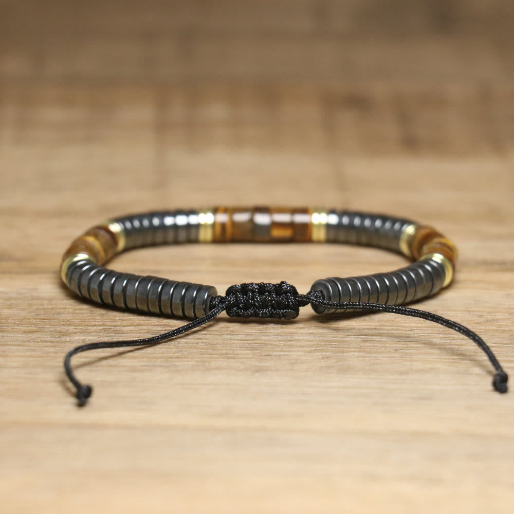 Olivenorma Nautral Crystal Adjustable Beaded Braided Bracelet - image 3