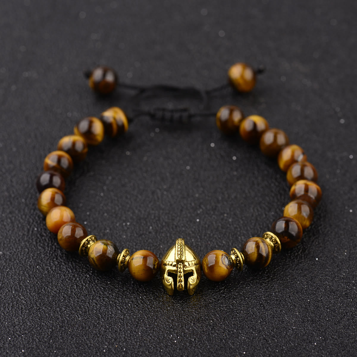 Olivenorma 8mm Adjustable Gemstone Spartan Warrior Helmet Bracelet - image 9